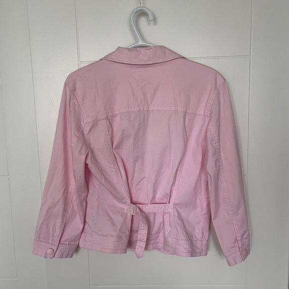 Vintage Pink Spanner Brand Snap Up Jacket wPockets - Picture 8 of 11